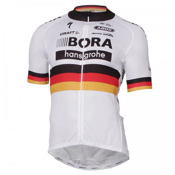 2017-2018 Bora Hansgrohe Deutscher Meister Radtrikot Satz Kurzarm 2017-2018 Bora Hansgrohe Deutscher Meister Radtrikot Satz Kurzarm