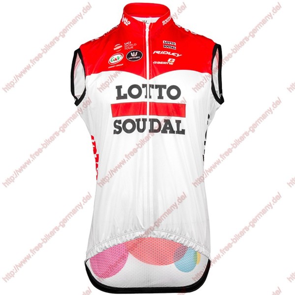 Radsport Lotto Soudal 2018 Windstopper ärmelloses Trikot Kurz Radsport Lotto Soudal 2018 Windstopper ärmelloses Trikot Kurz
