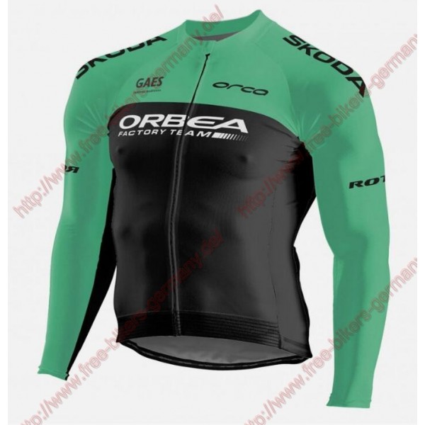 Radsport 2018 Orbea Factory Team Skoda Trikot Langarm Radsport 2018 Orbea Factory Team Skoda Trikot Langarm