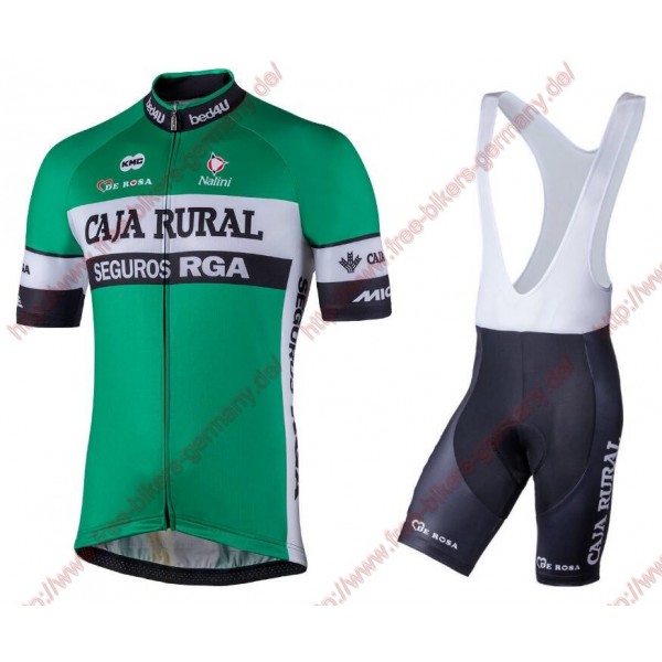 Radsport Caja Rural 2018 Radbekleidung Satz Trikot Kurzarm+Trägerhosen Set Radsport Caja Rural 2018 Radbekleidung Satz Trikot Kurzarm+Trägerhosen Set