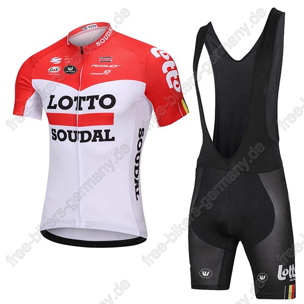 Lotto Soudal Radbekleidung Satz Trikot Kurzarm+Trägerhosen Set 2018 Lotto Soudal Radbekleidung Satz Trikot Kurzarm+Trägerhosen Set 2018