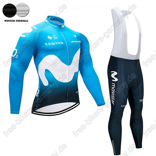 Movistar Team Wiinter Trikot Langarm+Lange Trägerhosen 2018 Movistar Team Wiinter Trikot Langarm+Lange Trägerhosen 2018