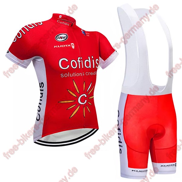 Profiteam 2018 Cofidis Radbekleidung Satz Trikot Kurzarm+Trägerhosen Set Profiteam 2018 Cofidis Radbekleidung Satz Trikot Kurzarm+Trägerhosen Set