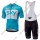 Profiteam 2018 SKY blau Radbekleidung Satz Trikot Kurzarm+Trägerhosen Set