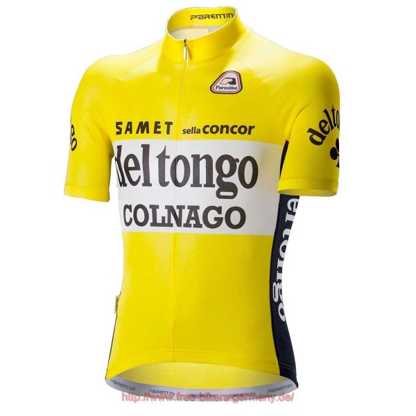 COLNAGO DEL TONGO gelb Fahrradbekleidung Radtrikot Satz Kurzarm COLNAGO DEL TONGO gelb Fahrradbekleidung Radtrikot Satz Kurzarm