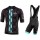 Fahrradbekleidung Radsport 2020 BIANCHI MILANO Roncaccio Trikot Kurzarm Outlet+Palizzi Trägerhosen Set schwarz