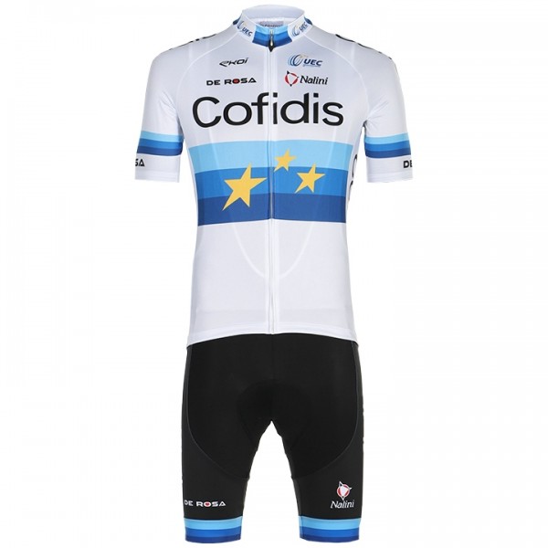Fahrradbekleidung Radsport 2020 COFIDIS EU Champion Elia Viviani Radbekleidung Satz Trikot Kurzarm+Fahrradhose Set Outlet Fahrradbekleidung Radsport 2020 COFIDIS EU Champion Elia Viviani Radbekleidung Satz Trikot Kurzarm+Fahrradhose Set Outlet