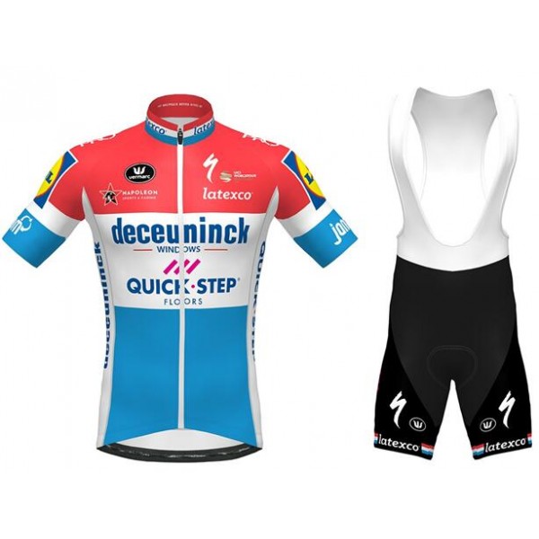Fahrradbekleidung Radsport 2020 DECEUNINCK QUICK-STEP Luxembourgian Champion Radbekleidung Satz Trikot Kurzarm+Trägerhosen Se Fahrradbekleidung Radsport 2020 DECEUNINCK QUICK-STEP Luxembourgian Champion Radbekleidung Satz Trikot Kurzarm+Trägerhosen Se