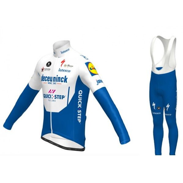 Fahrradbekleidung Radsport 2020 DECEUNINCK QUICK-STEP Trikot Langarm+ Trägerhosen Set Fahrradbekleidung Radsport 2020 DECEUNINCK QUICK-STEP Trikot Langarm+ Trägerhosen Set