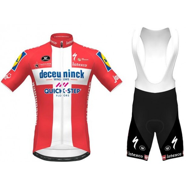 Fahrradbekleidung Radsport 2020 DECEUNINCK QUICK-STEP Danish Champion Radbekleidung Satz Trikot Kurzarm+Trägerhosen Set Outle Fahrradbekleidung Radsport 2020 DECEUNINCK QUICK-STEP Danish Champion Radbekleidung Satz Trikot Kurzarm+Trägerhosen Set Outle