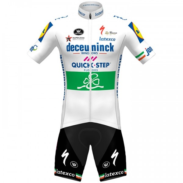Fahrradbekleidung Radsport 2020 DECEUNINCK QUICK-STEP Irish Champion Radbekleidung Satz Trikot Kurzarm+Fahrradhose Set Outlet Fahrradbekleidung Radsport 2020 DECEUNINCK QUICK-STEP Irish Champion Radbekleidung Satz Trikot Kurzarm+Fahrradhose Set Outlet