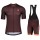 Fahrradbekleidung Radsport 2020 SCOTT RC TEAM 10 Radbekleidung Satz Trikot Kurzarm+Trägerhosen Set Outlet marrone