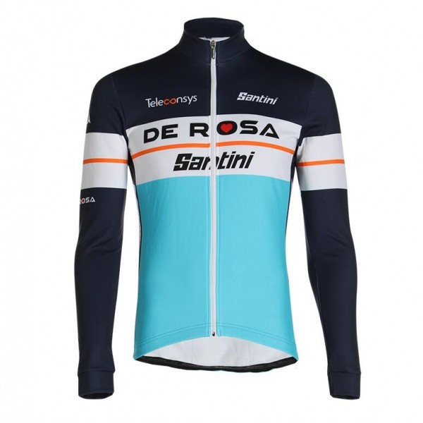 Fahrradbekleidung Radsport 2020 TEAM DE-ROSA SANTINI Trikot Langarm Blau Q7VBZ Fahrradbekleidung Radsport 2020 TEAM DE-ROSA SANTINI Trikot Langarm Blau Q7VBZ