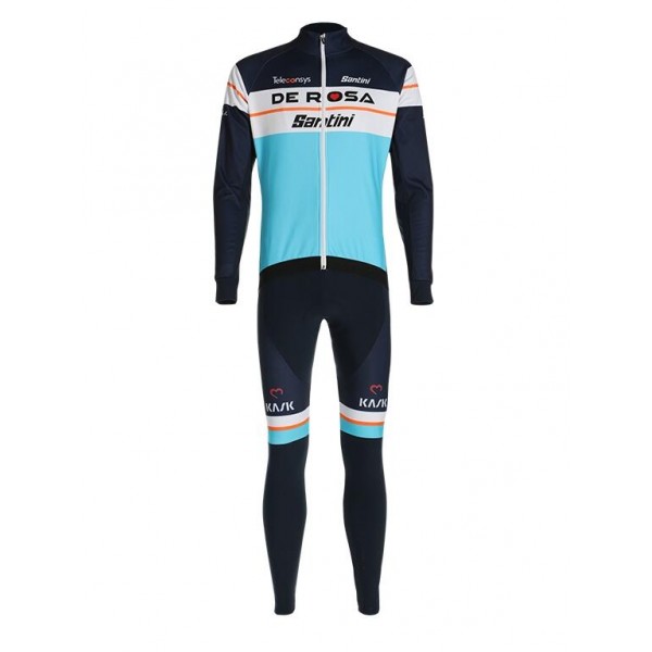 Fahrradbekleidung Radsport 2020 TEAM DE-ROSA SANTINI Set Radbekleidung Trikot Langarm+ Trägerhosen Blau SVEXJ Fahrradbekleidung Radsport 2020 TEAM DE-ROSA SANTINI Set Radbekleidung Trikot Langarm+ Trägerhosen Blau SVEXJ