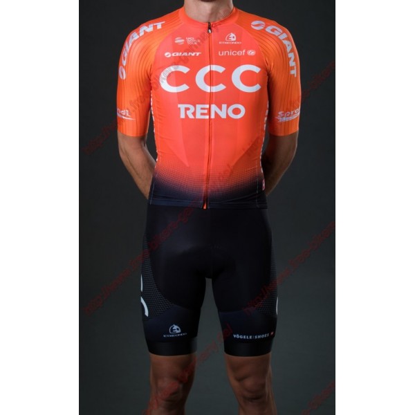 Profiteams CCC Team Reno Orange 2019 Radbekleidung Satz Trikot Kurzarm+Trägerhosen Set Outlet Profiteams CCC Team Reno Orange 2019 Radbekleidung Satz Trikot Kurzarm+Trägerhosen Set Outlet