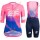 Profiteams EF Education First PRO TEAM AERO 2019 Damen Radbekleidung Satz Trikot Kurzarm+Trägerhosen Set Outlet