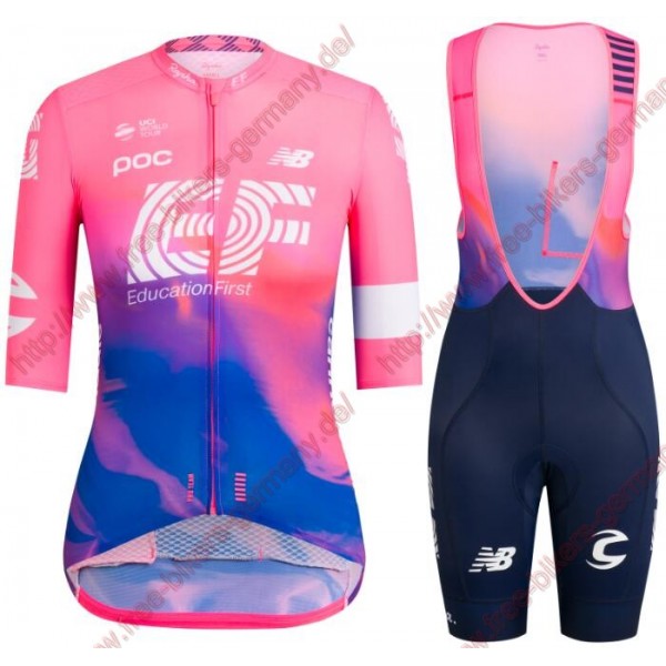 Profiteams EF Education First PRO TEAM AERO 2019 Damen Radbekleidung Satz Trikot Kurzarm+Trägerhosen Set Outlet Profiteams EF Education First PRO TEAM AERO 2019 Damen Radbekleidung Satz Trikot Kurzarm+Trägerhosen Set Outlet