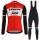Profiteams Trek Segafredo 2019 rot Radsport Fahrradbekleidung Trikot Langarm+Lang Trägerhose