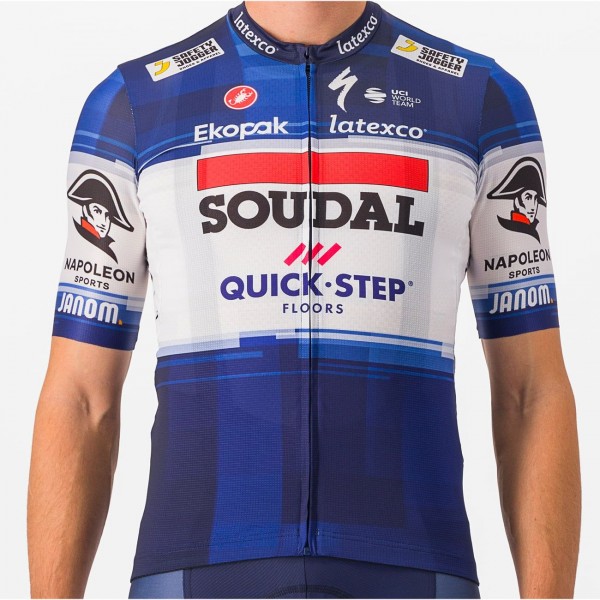 Soudal Quick-Step 2023 Competizione Radtrikot kurzarm Soudal Quick-Step 2023 Competizione Radtrikot kurzarm