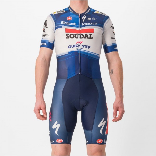 Soudal Quick-Step 2023 SANREMO RC SPEED Zeitfahranzug Soudal Quick-Step 2023 SANREMO RC SPEED Zeitfahranzug