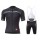 Cervelo Schwarz Proteam 2015 Fahrradbekleidung Satz Fahrradtrikot Kurzarm Trikot und Kurz Trägerhose DKPJ875