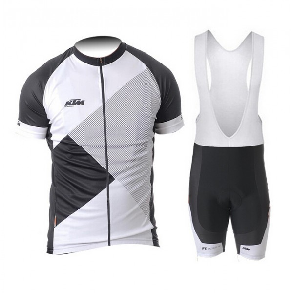 2015 KTM Fahrradbekleidung Satz Fahrradtrikot Kurzarm Trikot und Kurz Trägerhose schwarz Weiß DJGJ765 2015 KTM Fahrradbekleidung Satz Fahrradtrikot Kurzarm Trikot und Kurz Trägerhose schwarz Weiß DJGJ765