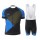 2015 KTM Fahrradbekleidung Satz Fahrradtrikot Kurzarm Trikot und Kurz Trägerhose blau OABC188
