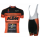 2015 KTM Fahrradbekleidung Satz Fahrradtrikot Kurzarm Trikot und Kurz Trägerhose Schwarz orange OZHL785