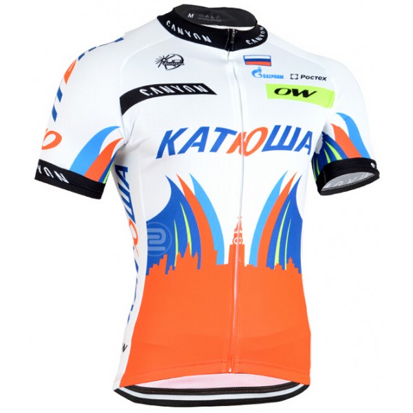 2015 Katusha Radtrikot Kurzarm punainen SAZF335 2015 Katusha Radtrikot Kurzarm punainen SAZF335