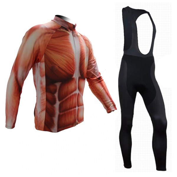 2015 Muscle Fahrradbekleidung Radtrikot Satz Langarm und Lange Trägerhose MWWZ381 2015 Muscle Fahrradbekleidung Radtrikot Satz Langarm und Lange Trägerhose MWWZ381