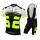 2015 Nalini Bao Weiß-Schwarz Fluo Fahrradbekleidung Satz Fahrradtrikot Kurzarm Trikot und Kurz Trägerhose YZBJ508