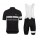 2015 Rapha Schwarz Fahrradbekleidung Satz Fahrradtrikot Kurzarm Trikot und Kurz Trägerhose IMDK588