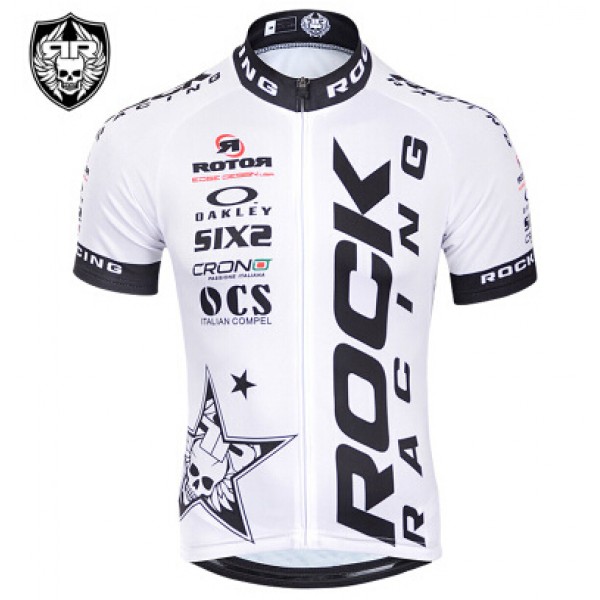 2015 Rock Racing Radtrikot Kurzarm Weiß LULF149 2015 Rock Racing Radtrikot Kurzarm Weiß LULF149
