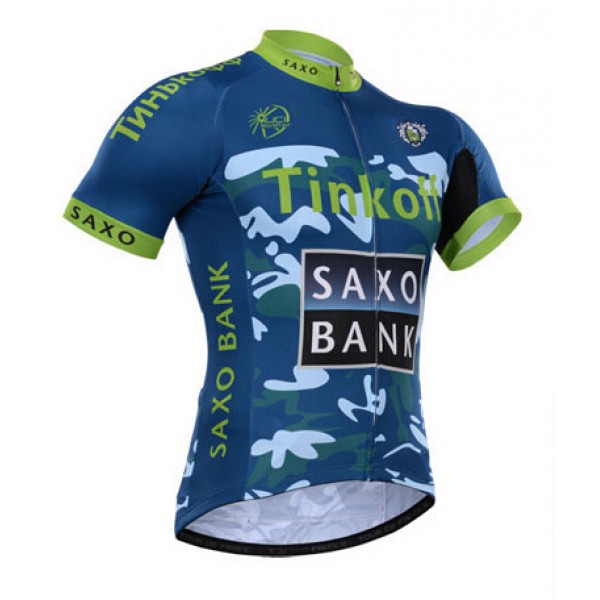 2015 Tinkoff Saxo Bank Camouflage Blau Radtrikot Kurzarm SCPK716 2015 Tinkoff Saxo Bank Camouflage Blau Radtrikot Kurzarm SCPK716
