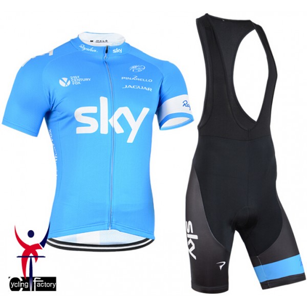 2015 Sky Radtrikot Kurzarm Blau und Kurz Trägerhose LJBV470 2015 Sky Radtrikot Kurzarm Blau und Kurz Trägerhose LJBV470