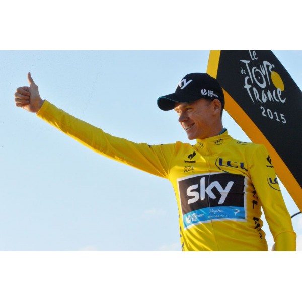 2015 Sky Fahrradtrikot Langarm OTJC719 2015 Sky Fahrradtrikot Langarm OTJC719