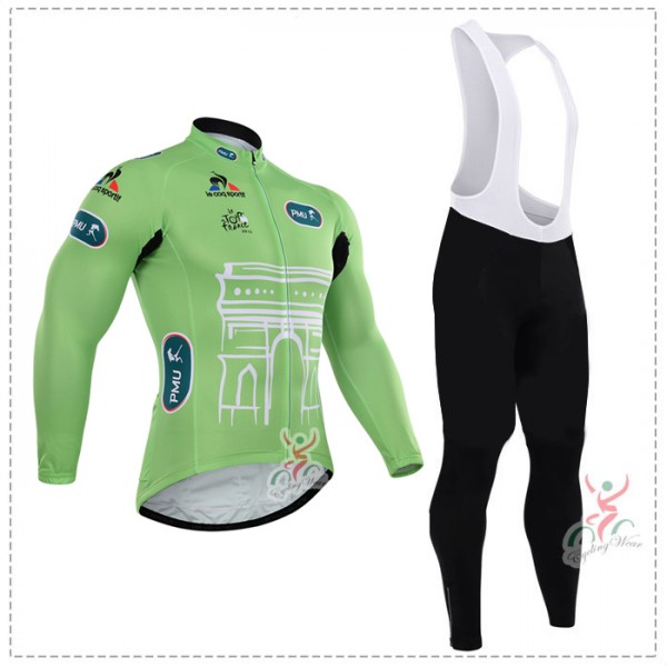 2015 Tour de France vert Fahrradbekleidung Radtrikot Satz Langarm und Lange Trägerhose PXUA121 2015 Tour de France vert Fahrradbekleidung Radtrikot Satz Langarm und Lange Trägerhose PXUA121