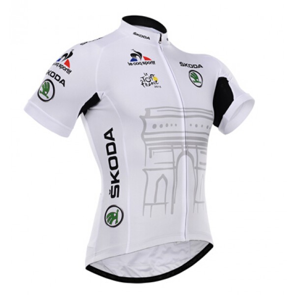 2015 Tour De France Radtrikot Kurzarm Weiß ZSBT110 2015 Tour De France Radtrikot Kurzarm Weiß ZSBT110