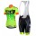 2015 ALE Damen Grün Fahrradbekleidung Satz Fahrradtrikot Kurzarm Trikot und Kurz Trägerhose IXIQ835