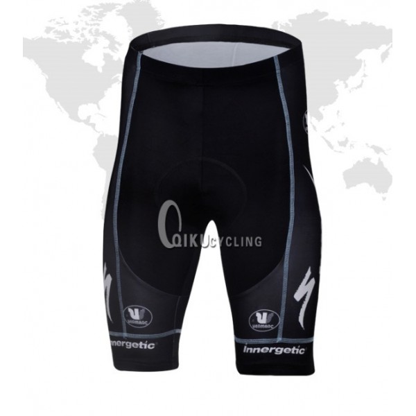 2013 Omega Pharma Quick Step Kurz Radhose Schwarz Weiß YTQR108