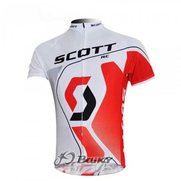 Scott Racing Team Radtrikot Kurzarm Weiß Rot BQKX733 Scott Racing Team Radtrikot Kurzarm Weiß Rot BQKX733