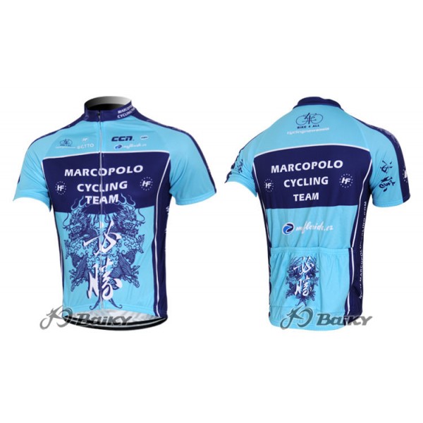 2012 Marco Polo Radtrikot Kurzarm Blau NGPB152 2012 Marco Polo Radtrikot Kurzarm Blau NGPB152
