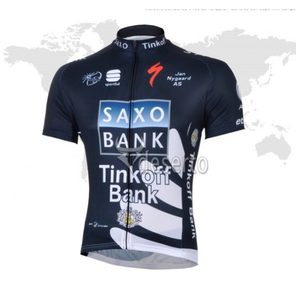 2013 Saxo Bank Tinkoff Pro Team Radtrikot Kurzarm Dunkel Blau QVZG161 2013 Saxo Bank Tinkoff Pro Team Radtrikot Kurzarm Dunkel Blau QVZG161