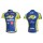 2012 Topsport Radtrikot Kurzarm Blau Gelb SNWN302