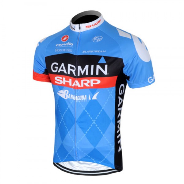 2013 Garmin Sharp Barracuda Cervelo Radtrikot Kurzarm Blau UCVA907 2013 Garmin Sharp Barracuda Cervelo Radtrikot Kurzarm Blau UCVA907