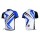 2012 Giant Ride Life Radtrikot Kurzarm Weiß Blau VRXB264