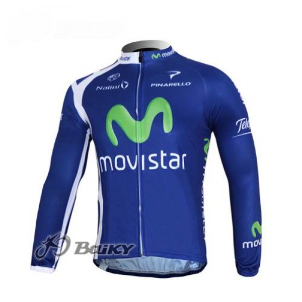 Movistar Team Fahrradtrikot Langarm Blau PSNX720 Movistar Team Fahrradtrikot Langarm Blau PSNX720