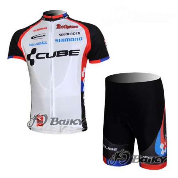 Cube Fintro Pro Team Radtrikot Kurzarm Kurz Radhose Kits Weiß Schwarz FQRS662 Cube Fintro Pro Team Radtrikot Kurzarm Kurz Radhose Kits Weiß Schwarz FQRS662