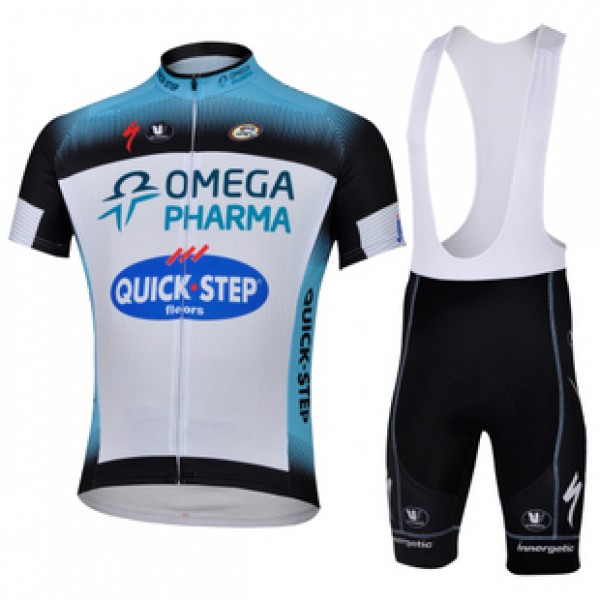 2013 Omega Pharma Quick Step Radbekleidung Satz Radtrikot Kurzarm und Kurz Trägerhose Weiß Schwarz FVKP209 2013 Omega Pharma Quick Step Radbekleidung Satz Radtrikot Kurzarm und Kurz Trägerhose Weiß Schwarz FVKP209