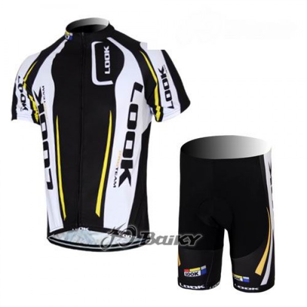 2012 Look CycleRadbekleidung Radtrikot Kurzarm und Fahrradhosen Kurz Weiß Schwarz NCPS525 2012 Look CycleRadbekleidung Radtrikot Kurzarm und Fahrradhosen Kurz Weiß Schwarz NCPS525